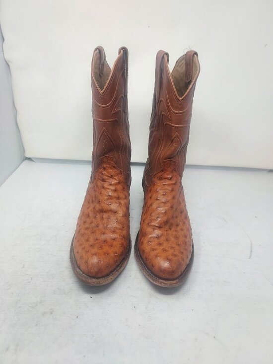 Tecovas MENS Wyatt Pecan Ostrich Cowboy Boot main image 11
